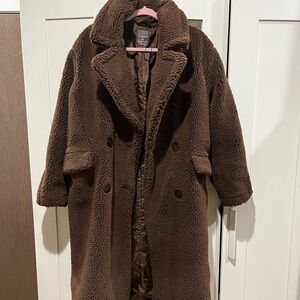 Primark Brown Teddy Coat